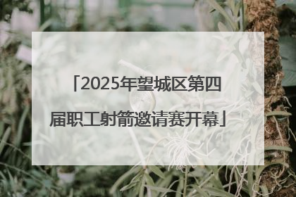 2025年望城区第四届职工射箭邀请赛开幕