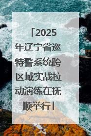 2025年辽宁省巡特警系统跨区域实战拉动演练在抚顺举行