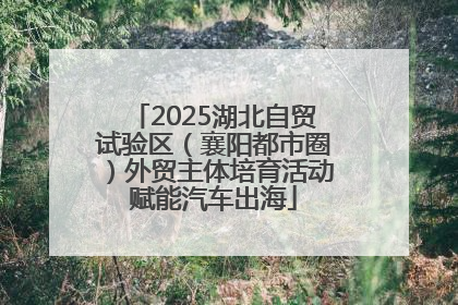 2025湖北自贸试验区（襄阳都市圈）外贸主体培育活动赋能汽车出海