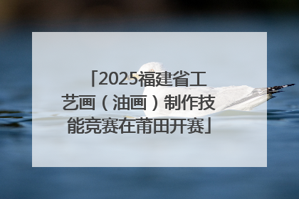 2025福建省工艺画（油画）制作技能竞赛在莆田开赛