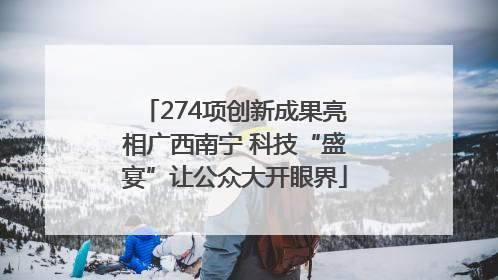 274项创新成果亮相广西南宁 科技“盛宴”让公众大开眼界