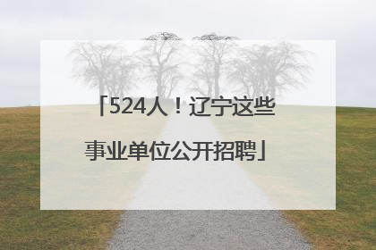 524人！辽宁这些事业单位公开招聘
