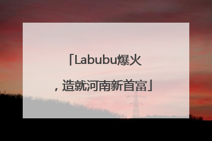 Labubu爆火，造就河南新首富