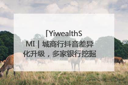 YiwealthSMI｜城商行抖音差异化升级，多家银行挖掘自身特色出圈！
